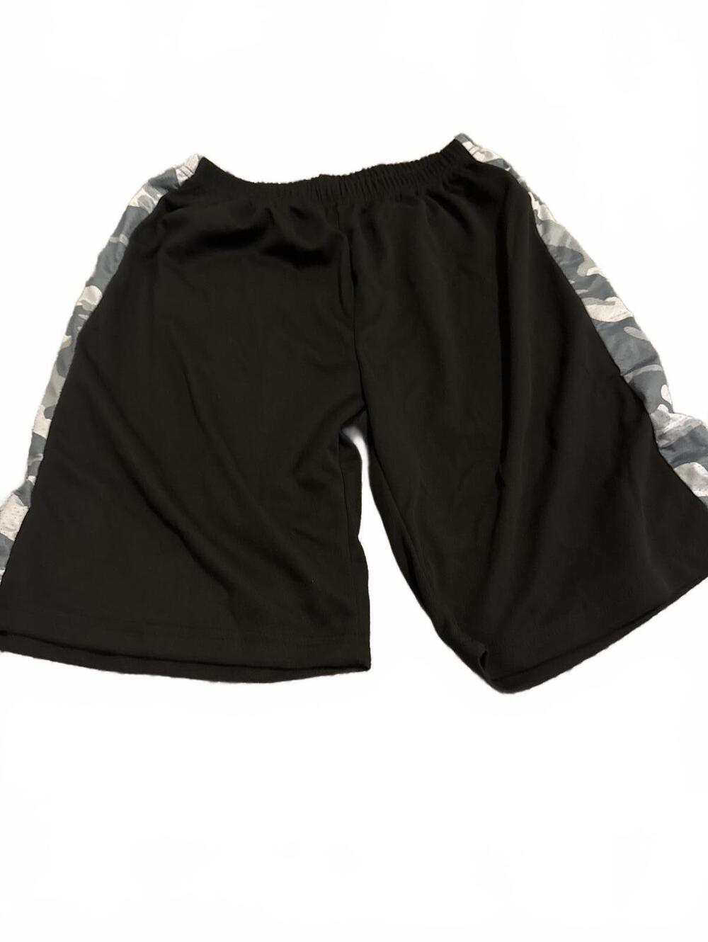 SHEIN Boys Black Athletic Shorts with Camouflage Size 160 (XL)